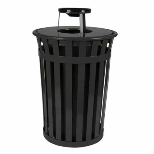 36 Gallon Trash Receptacle w/ Ash Top, Black, 1/Carton (WITT-M3601-AT-BK) 36 Gallon Trash Receptacle W/ Ash Top, Black, 1/Carton (WITT-M3601-AT-BK) -Cleaning Supplies Store 8347
