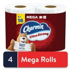 Charmin Ultra Strong Bathroom Tissue, 2-Ply, White, 4/Pack (PGC04177)