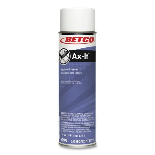 Betco® Ax-It Aerosol Baseboard Stripper, Sassafras Scent, 19-oz. Aerosol Spray, 12/Carton (BET0992300CT) Betco® Ax-It Aerosol Baseboard Stripper, Sassafras Scent, 19-oz. Aerosol Spray, 12/Carton (BET0992300CT) -Cleaning Supplies Store 839024