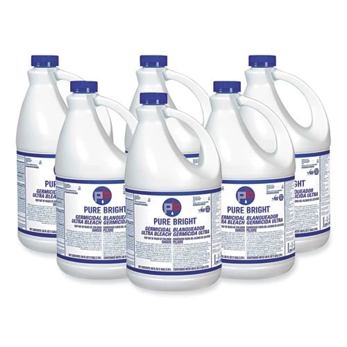 KIK Pure Bright Laundry Bleach & Disinfectant, 6 Gallons (KIKBLEACH6) KIK Pure Bright Laundry Bleach & Disinfectant, 6 Gallons (KIKBLEACH6) -Cleaning Supplies Store 840345