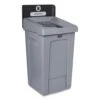 Rubbermaid Commercial Slim Jim Recycling Station 1-Stream, Landfill Recycling Station, 33 Gal, Resin, Gray (RCP2171554)