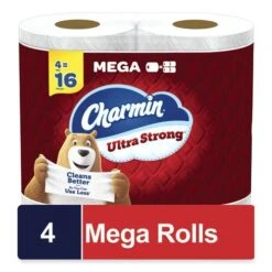 Charmin Ultra Strong Bathroom Tissue, Septic Safe, 2-Ply, White, 242 Sheet/Roll, 4/Pack, 8 Packs/Carton (PGC08816)