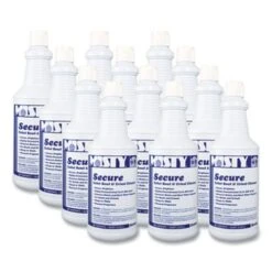 Misty Secure Hydrochloric Acid Bowl Cleaner, Mint, 32oz, 12 Bottles (AMR1038801)