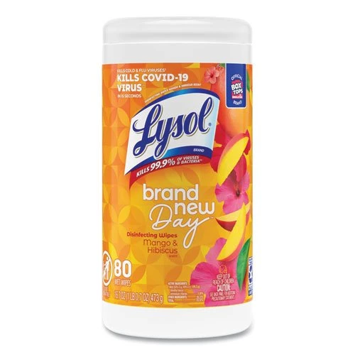 Lysol® Disinfecting Wipes, Mango & Hibiscus, 80 Wipes (RAC97181EA) Lysol® Disinfecting Wipes, Mango & Hibiscus, 80 Wipes (RAC97181EA) -Cleaning Supplies Store 890556