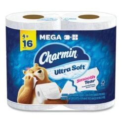 Charmin Ultra Soft Bathroom Tissue, Septic Safe, 2-Ply, White, 224 Sheets/Roll, 4 Rolls/Pack (PGC08806PK)