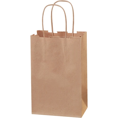Paper Bags, 5 1/2" x 3 1/4" x 8 3/8", Kraft, 250/Case (BGS101K) Paper Bags, 5 1/2" X 3 1/4" X 8 3/8", Kraft, 250/Case (BGS101K) -Cleaning Supplies Store BGS101K