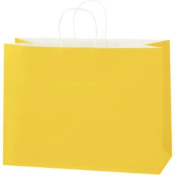 Paper Shopping Bags, 16" X 6" X 12", Buttercup, 250/CA (BGS108BC)