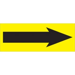 Tape Logic™ Labels, "Arrow", 1 1/2" X 4", Fluorescent Yellow, 500/RL (DL1280)