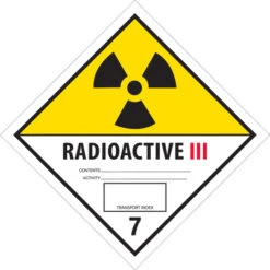 Tape Logic™ Labels, "Radioactive III", 4" X 4", Black/Wht/Yellow, 500/RL (DL5243)