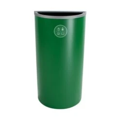 Busch Systems Spectrum Ellipse Slim - Mixed Recyclables, Green, 1/Carton (101113)