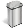 HLS Commercial 4 Gal Stainless Steel Sensor Trash Can With Odor Filter And Lemon Fragrance (HLS04SS)