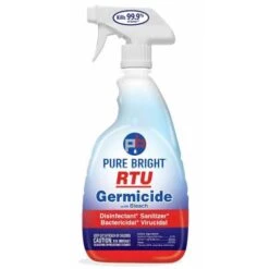 Pure Bright 32-oz., All Purpose Germicidal Cleaner W/Bleach, 9 Bottles (KIK8591)