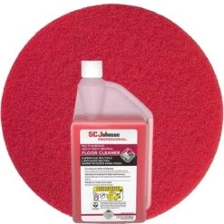 SC Johnson Pro® Floor Kit, 6x 32-oz. Cleaner & 5x 17" Pads (SJN680081/311183)