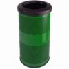 10 Gallon Outdoor Trash Can W/ Flat Top Lid, Green, 1/Carton (WITT-SC10-01-FT-GN)